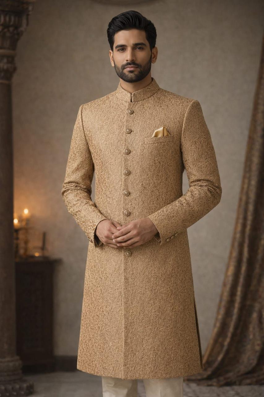 Pearl Ivory Ceremony Shervani