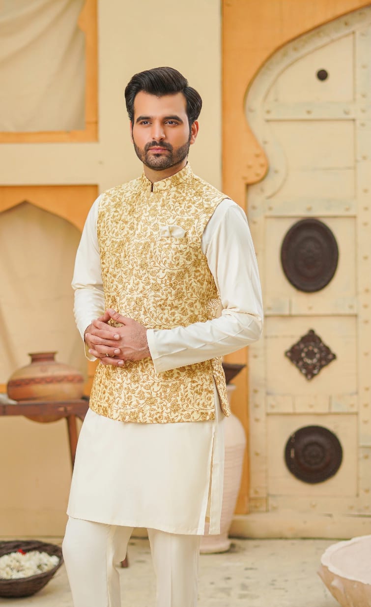 Beige Classic Waistcoat