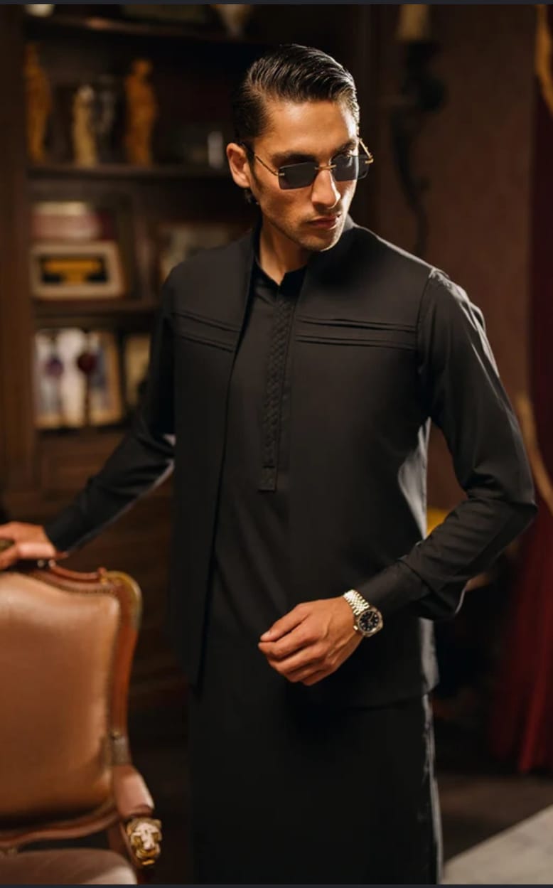 Black Formal Waistcoat