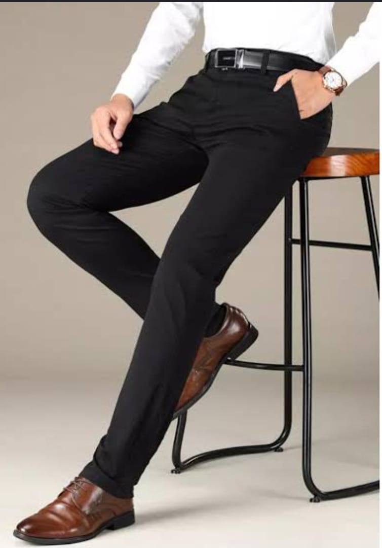 Charcoal Wool Dress Pant