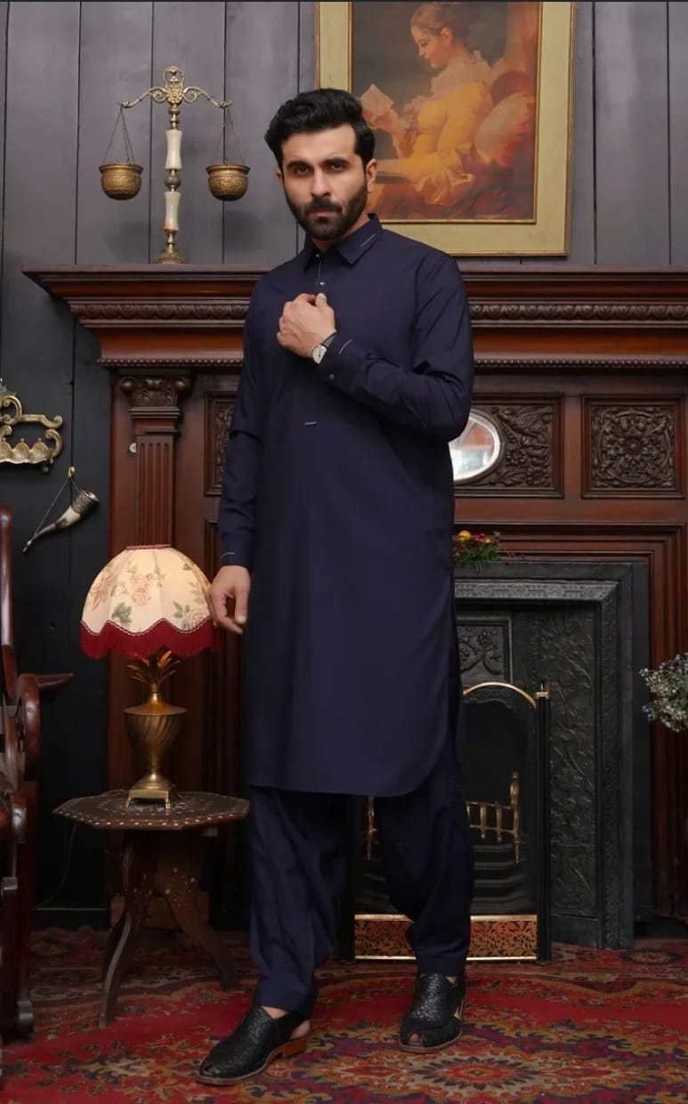 Pearl White Premium Shalwar Kameez