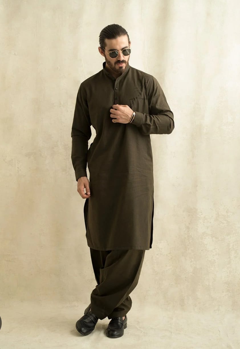 Maroon Festive Shalwar Kameez