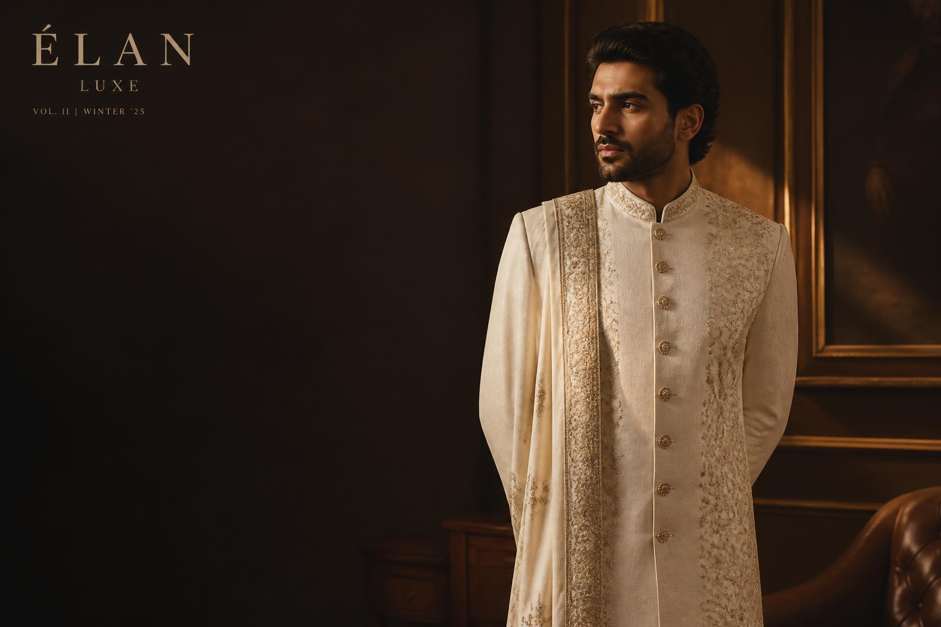 Ghanchi Designer ceremonial menswear editorial